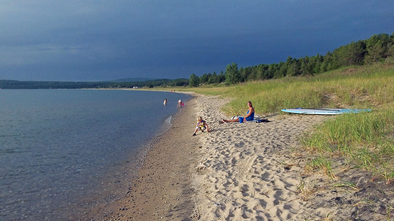 beach by the tanery creek campground